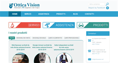 Desktop Screenshot of otticavision.net